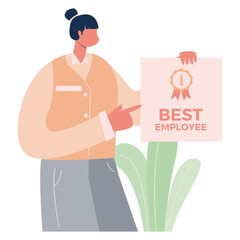 Office Employee Illustration