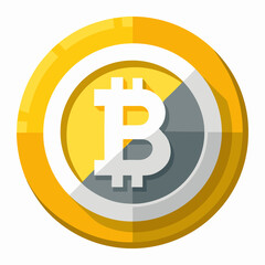 Obraz premium bitcoin currency icon