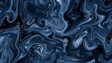 Obraz premium Pastel navy seamless marble pattern with psychedelic swirls copy space