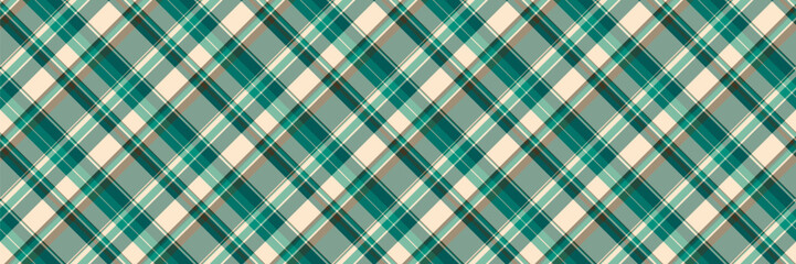 Micro check tartan texture, setting vector textile pattern. Spring plaid background seamless fabric in pastel and teal colors.