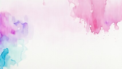 Obraz premium Colorful Watercolor blot painting texture abstract background