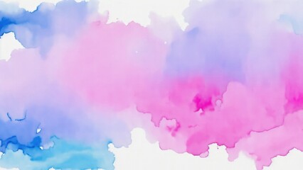 Obraz premium Colorful Watercolor blot painting texture abstract background