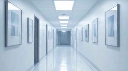 Empty Hallway in a Modern Building
