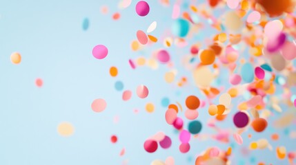 Colorful Confetti Falling