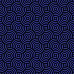 Geometric Seamless Pattern - Bold Abstract Circular Design