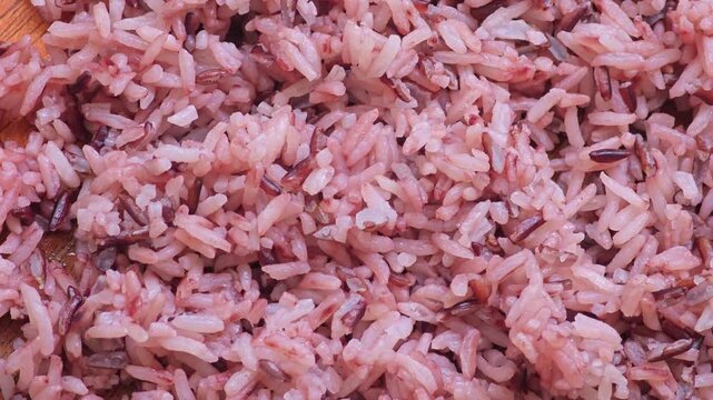  Riceberry cooked ready for eat