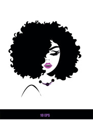 Hair logo. Hair - logo for your company. Hair icon. Beautiful girl with long hair.  Vector girl. Beautiful woman with long hair. Icon hair, girls face, template for the logo. Icon hair, girls face.