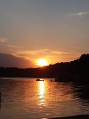 sunset at the lake