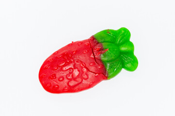 Gominola con forma de fresa