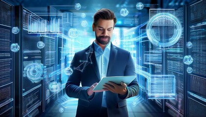 Hologramm Zukunft Vision