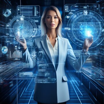 Hologramm Zukunft Vision