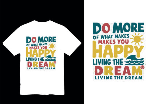 Minimalist Typography T-Shirt Design in Vector Format