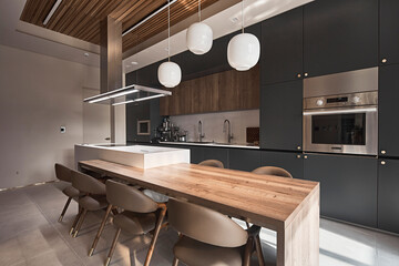 interior with kitchen