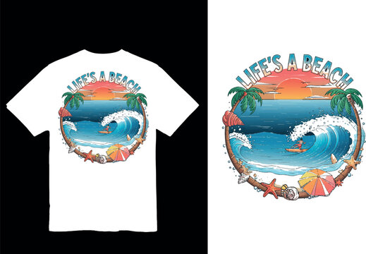 Minimalist Typography T-Shirt Design in Vector Format