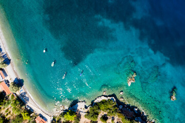 view of the sea and mountains