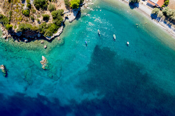 view of the sea and mountains