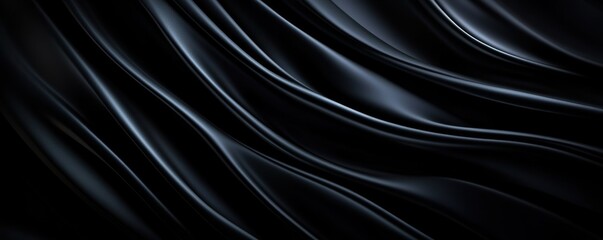 Fototapeta premium A plain black background with a soft light gradient on the edges offers a sleek and elegant canvas