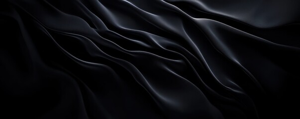 Fototapeta premium A plain black background with a soft light gradient on the edges offers a sleek and elegant canvas