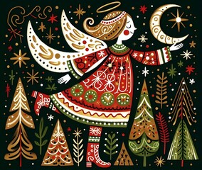 Obraz premium Fantasía Navideña