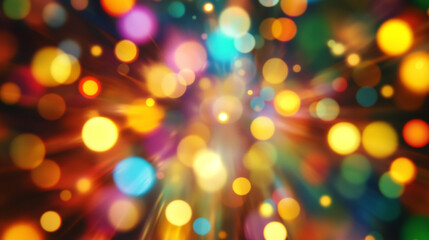 Obraz premium abstract background with bokeh, abstract orange bokeh background, background of abstract glitter lights. gold and black.