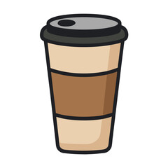 Coffee cup logo icon vector illustration.
