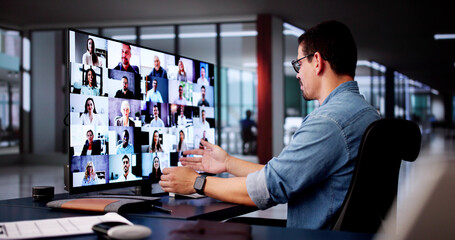 Online Digital HR Video Conference Webinar