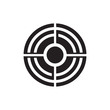 recommend clip art: Target graphic icon. Arrow hit the target bullseye. Sign isolated on white background.