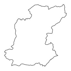 Roi Et province map, administrative division of Thailand. Vector illustration.