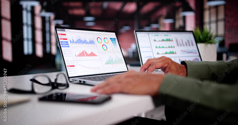 Aufkleber KPI Dashboard Data Analytics
