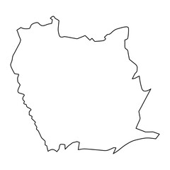 Phichit province map, administrative division of Thailand. Vector illustration.