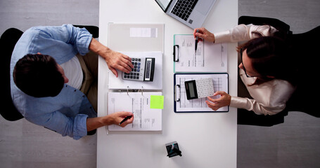 Professional Business Accountant Doing Financial Advisory