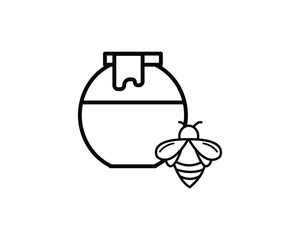 Honey icon vector symbol design illustration