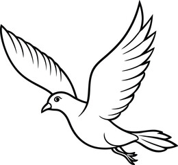 Obraz premium dove of peace isolated