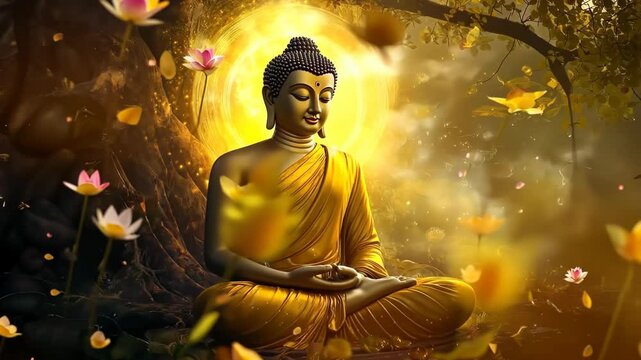 buddha statue in the night