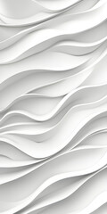 Obraz premium Minimalist style pure white wave world wallpaper