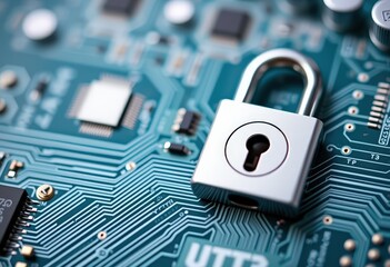 electronic circuit board with chip