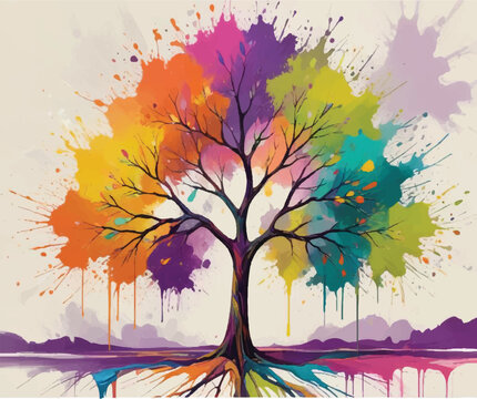 Rainbow Painted Tree Images – Browse 52,939 Stock Photos, Vectors