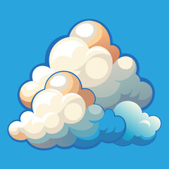 clouds in the sky fluffy clouds