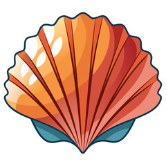 seashell isolated on white