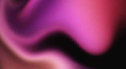 Grainy gradient abstract pink smooth background dark vibrant noise texture banner backdrop design colors