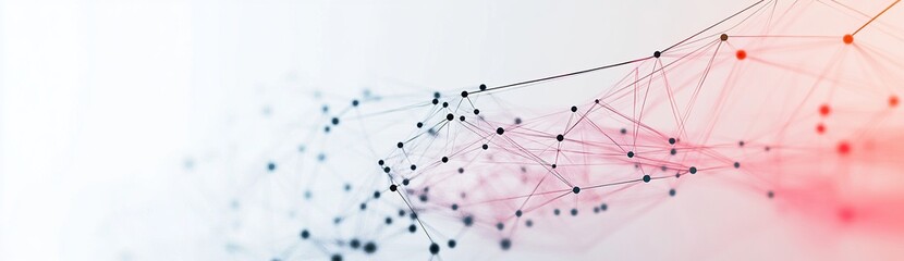 Abstract background with connection lines and dots in a modern style
