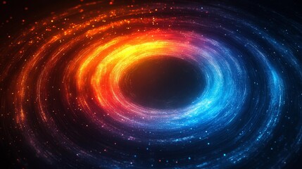 Obraz premium Abstract Swirling Light in Red and Blue Generative AI