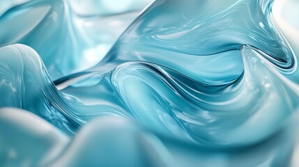 Fluid abstract blue texture background Generative AI