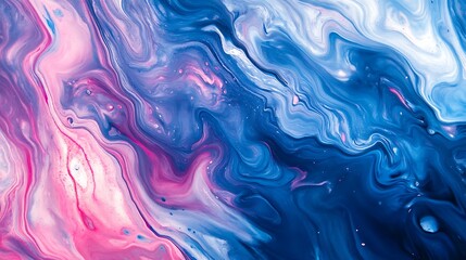 Fototapeta premium Abstract Blue and Pink Swirls