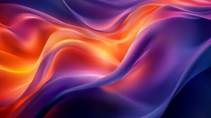 Fototapeta premium Flowing Colorful Fabric with Soft Waves Generative AI