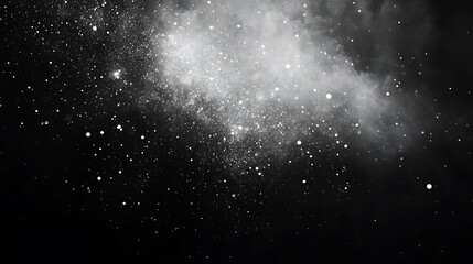 Fototapeta premium Abstract Black and White Bokeh Background