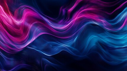 Abstract Blue and Purple Waves
