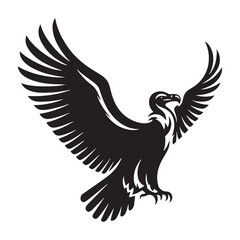 Detailed condor silhouette for unique digital artwork - Condor illustration - minimallest condor vector
