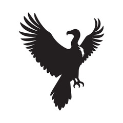 Creative condor silhouette for innovative design applications - Condor illustration - minimallest condor vector
