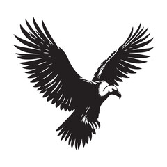 Obraz premium Creative condor silhouette for versatile artistic projects - Condor illustration - minimallest condor vector 